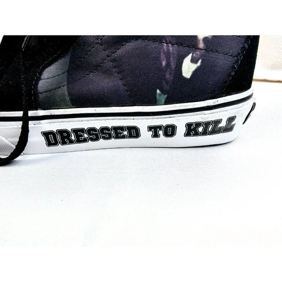 Vans Size Men's 6 Women's 7.5 Black KISS Dressed to Kill Hi Lace sneakers NEW - Picture 6 of 16